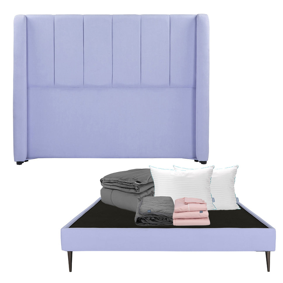 Cabecera Foss con Base Slim con Ropa de Cama