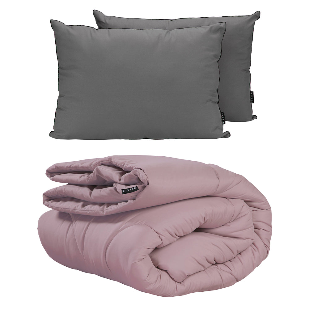 Edredon Homy Lila con Ropa de Cama