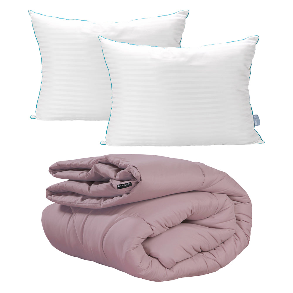 Edredon Homy Lila con Ropa de Cama