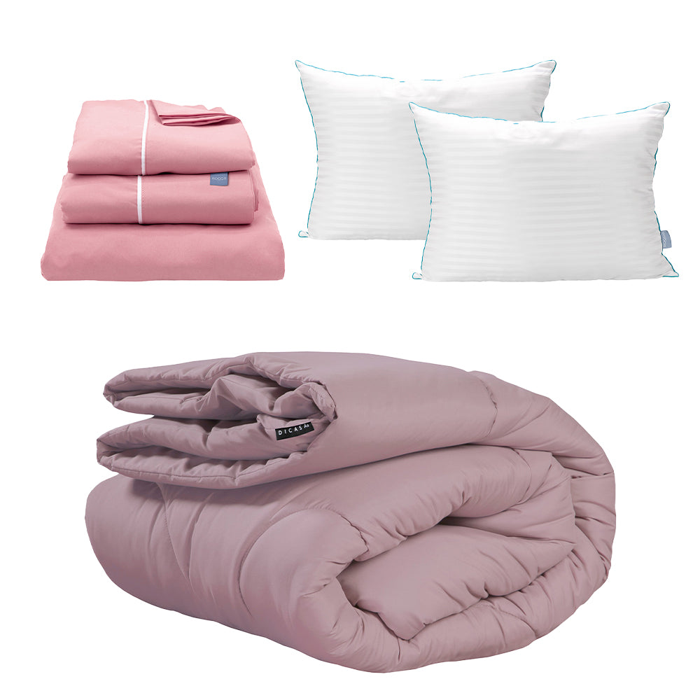Edredon Homy Lila con Ropa de Cama