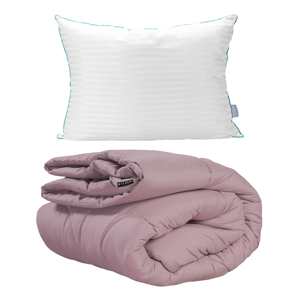 Edredon Homy Lila con Ropa de Cama