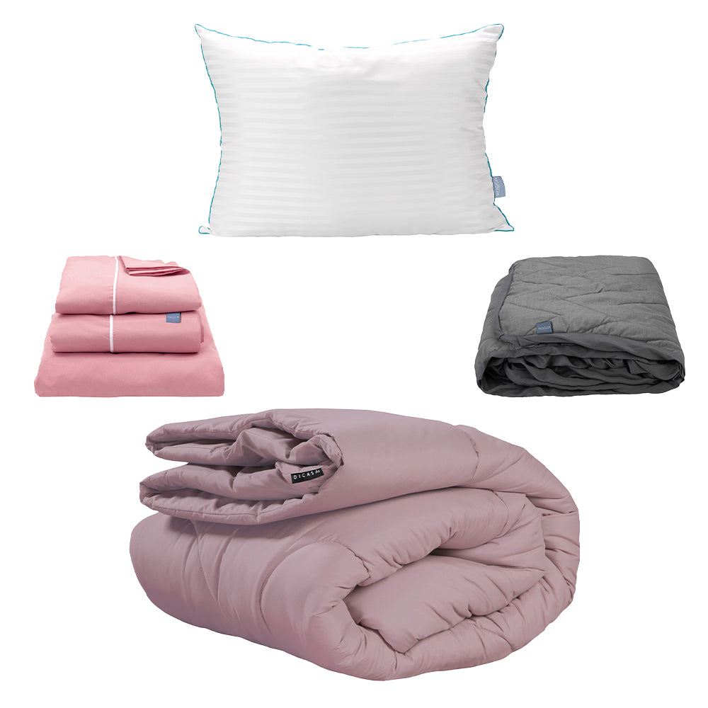 Edredon Homy Lila con Ropa de Cama