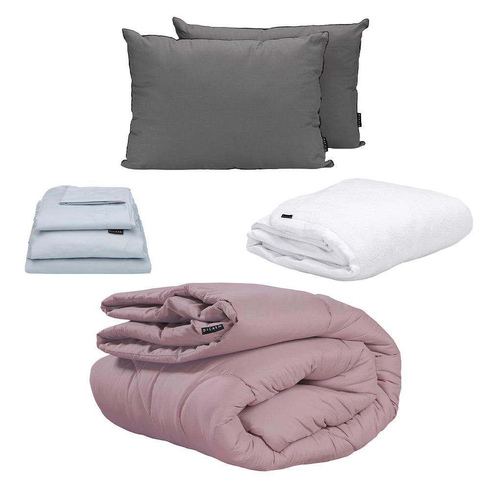 Edredon Homy Lila con Ropa de Cama