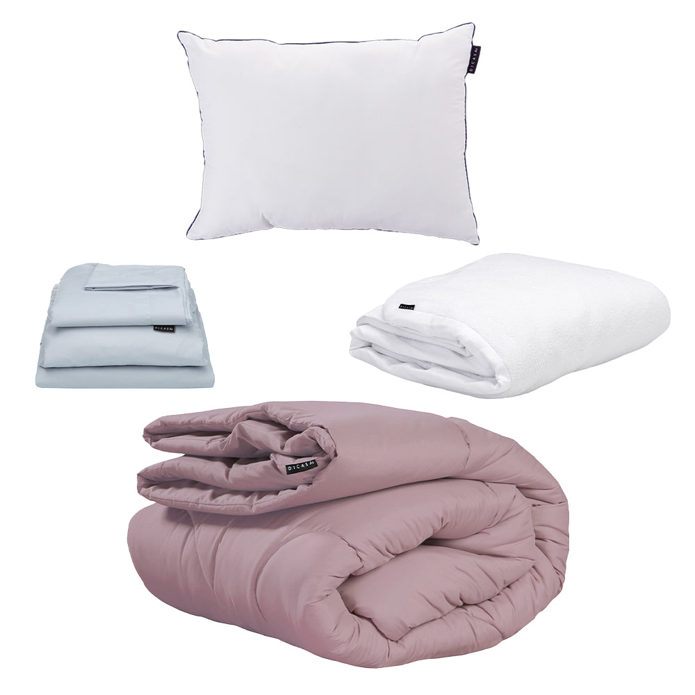 Edredon Homy Lila con Ropa de Cama