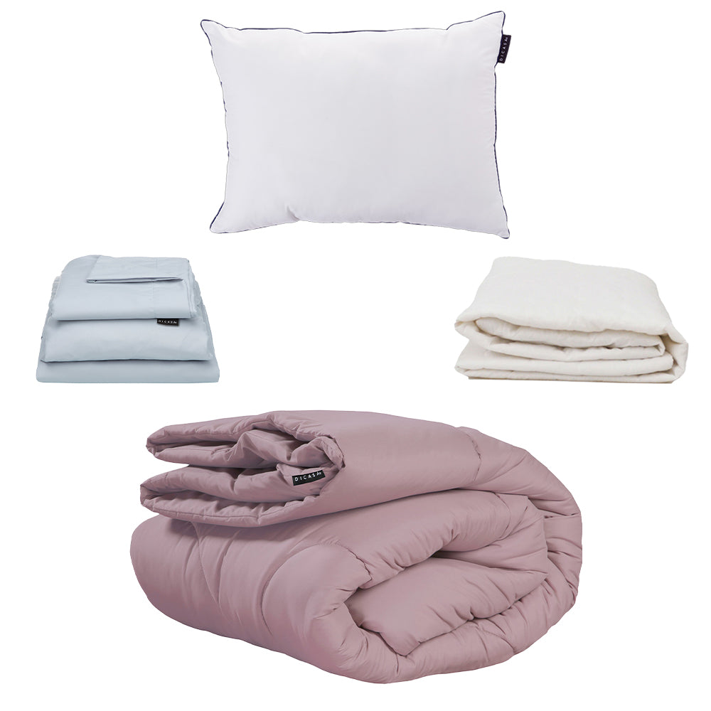 Edredon Homy Lila con Ropa de Cama