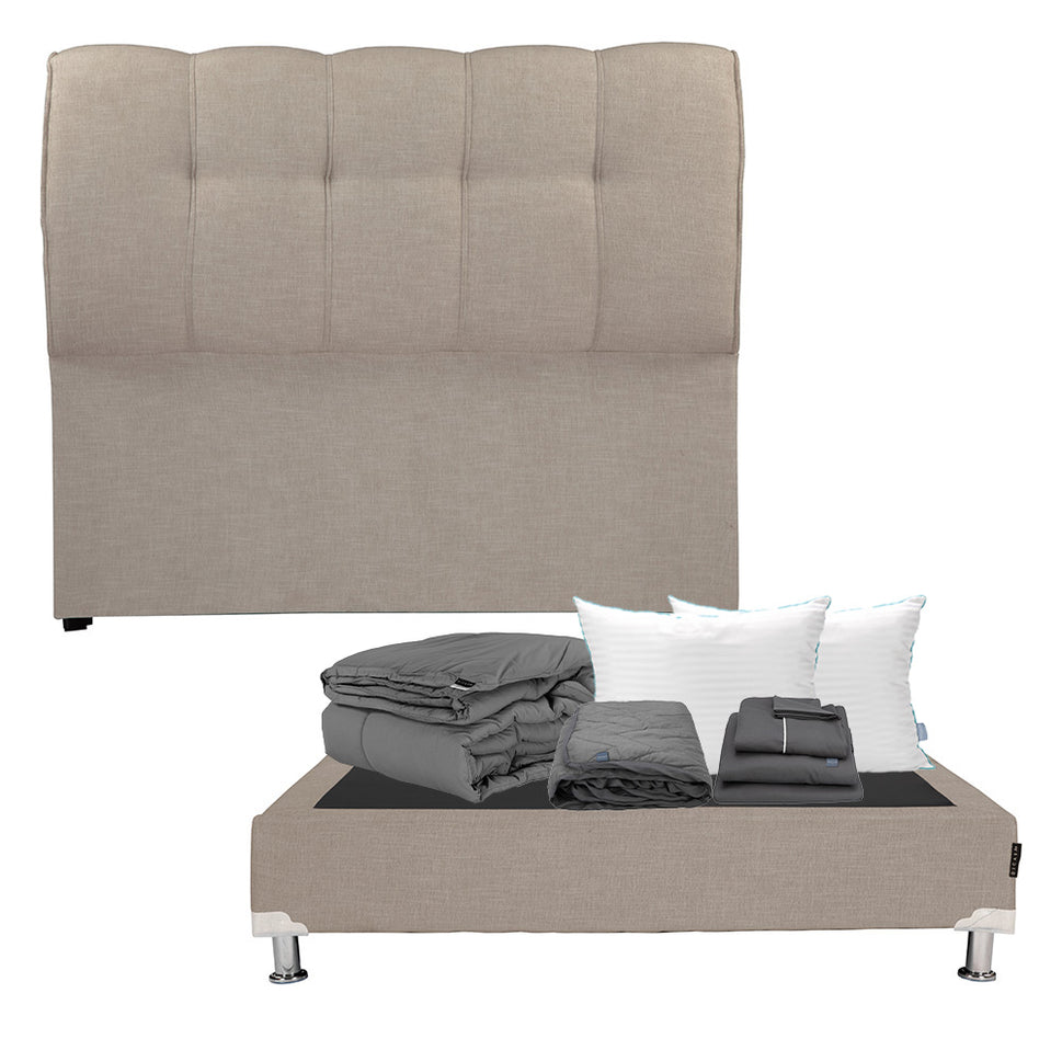 Cabecera Kiri Con Box Con Ropa de Cama