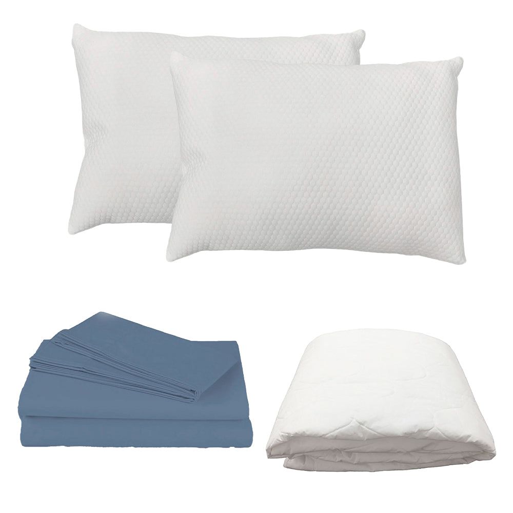Protector Ultra con Sábanas y Almohada