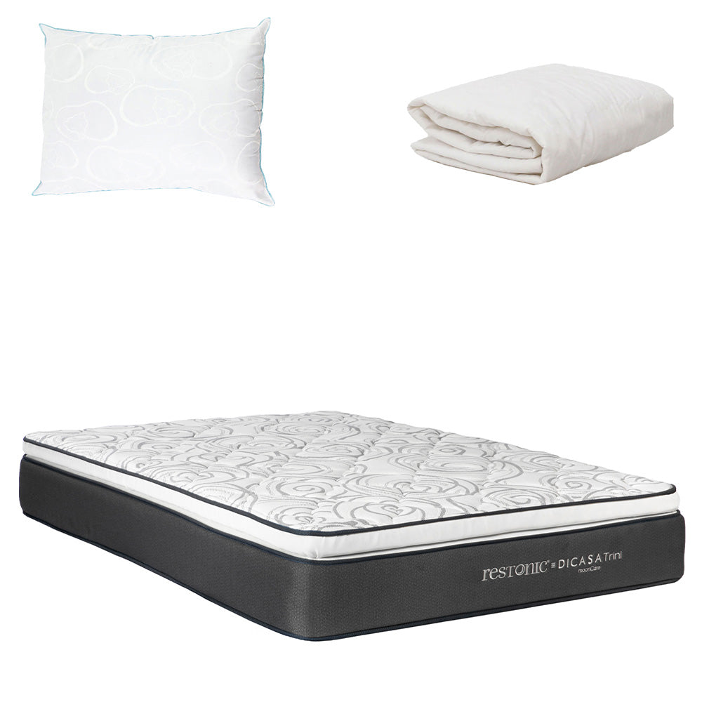 Colchón Restonic Trini con Ropa de Cama