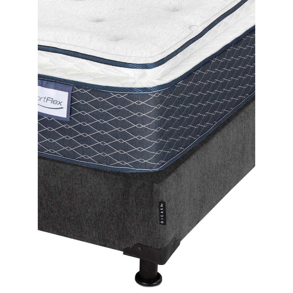 Colchón Spring Air Dover con Box con Ropa de Cama