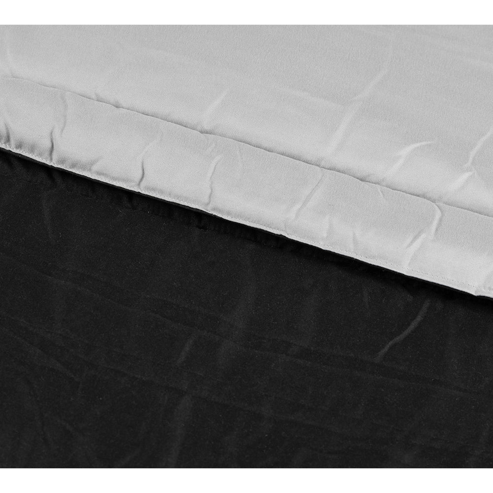 Edredón Rogga Negro-Gris Perla con Ropa de Cama