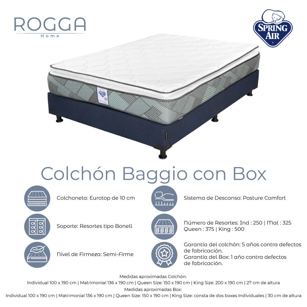 Colchón Spring Air con Box