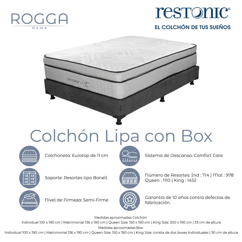 Colchón DúoDescanso Con Box