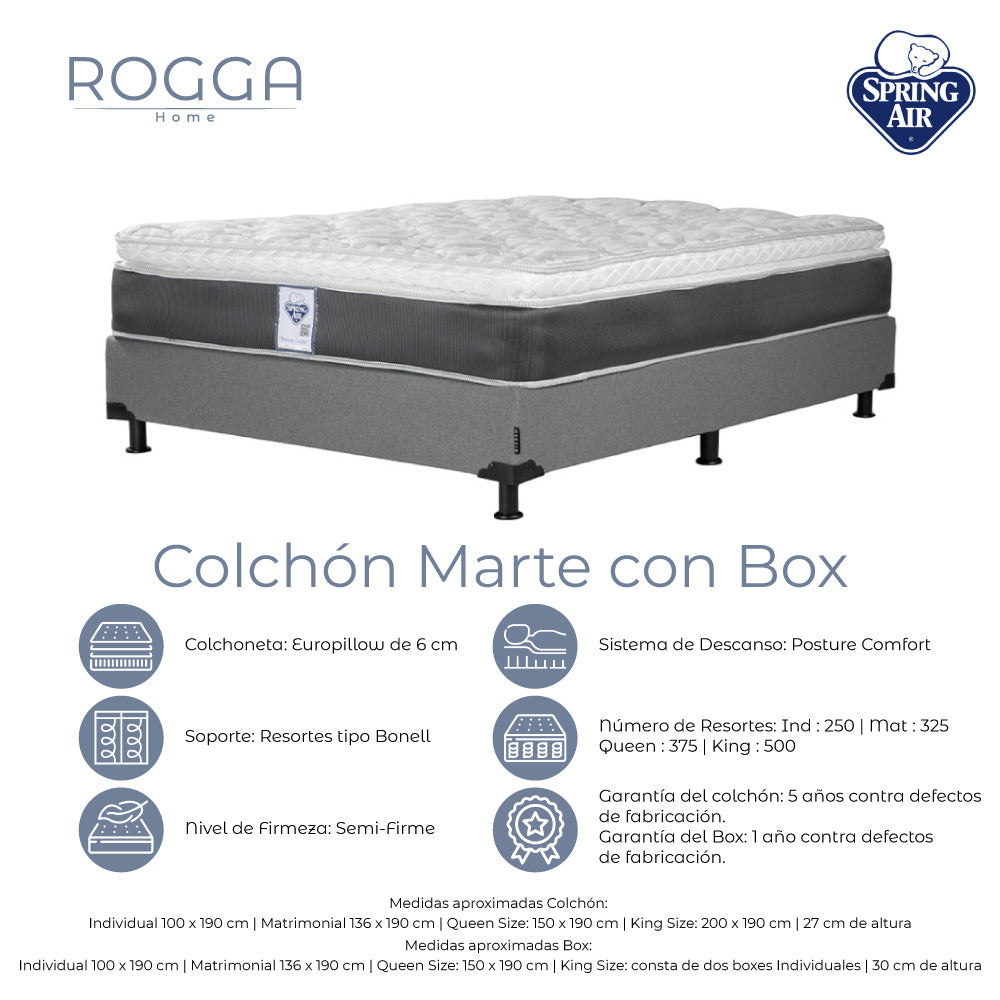 Colchón Spring Air con Box