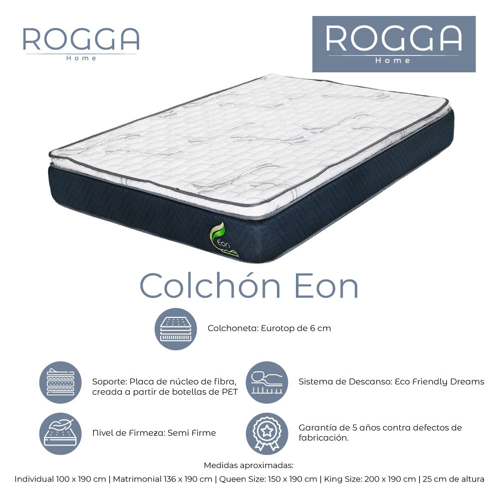 Colchón Eon con Ropa de Cama