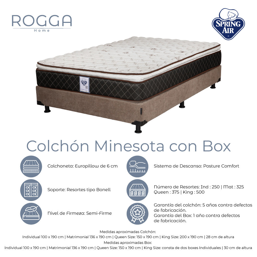 Colchón Spring Air con Box