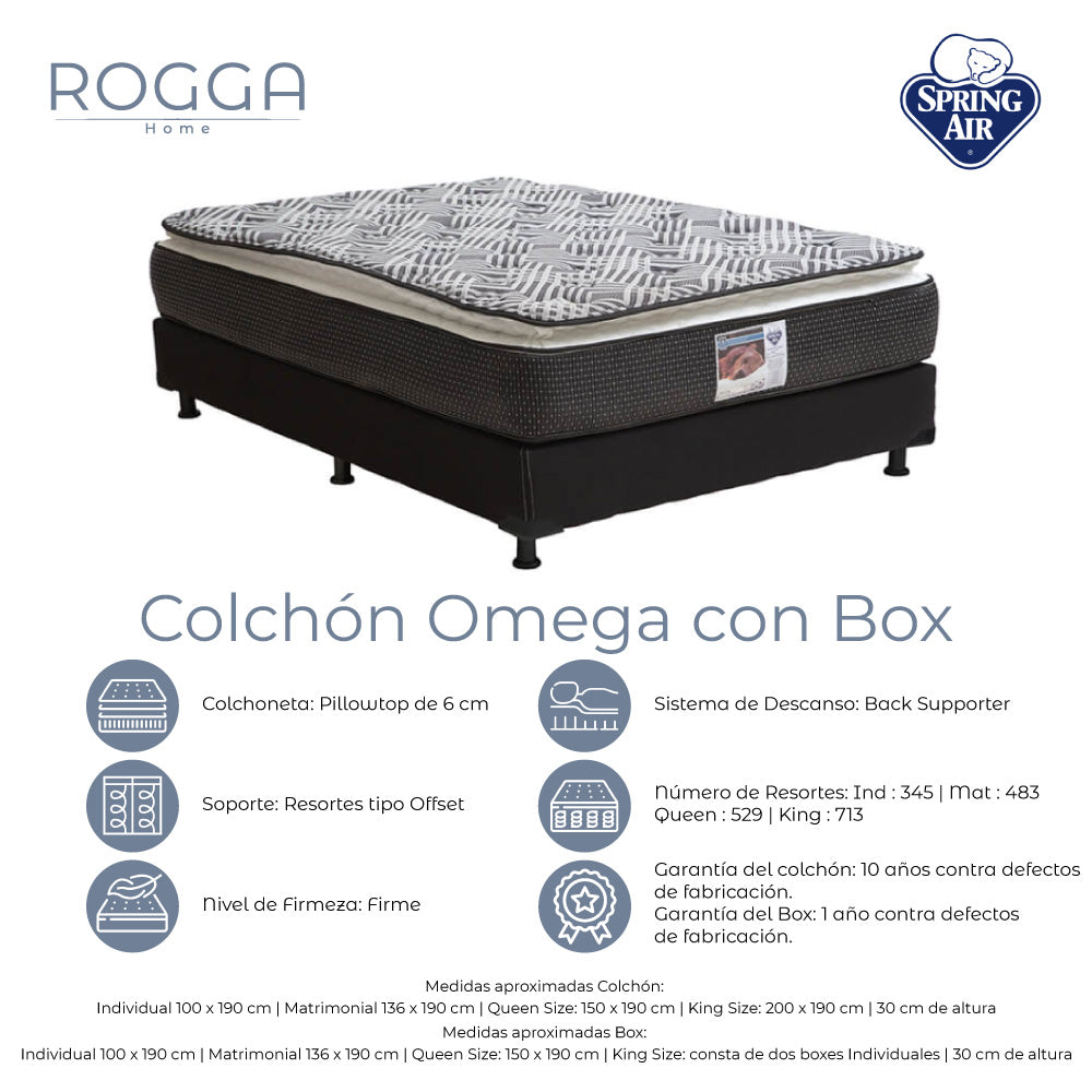 Colchón Spring Air con Box