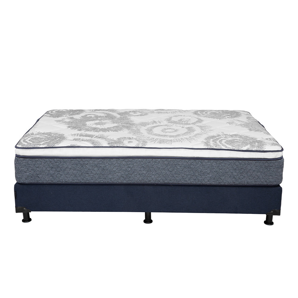 Colchón Restonic Ghana con Box con Ropa de Cama