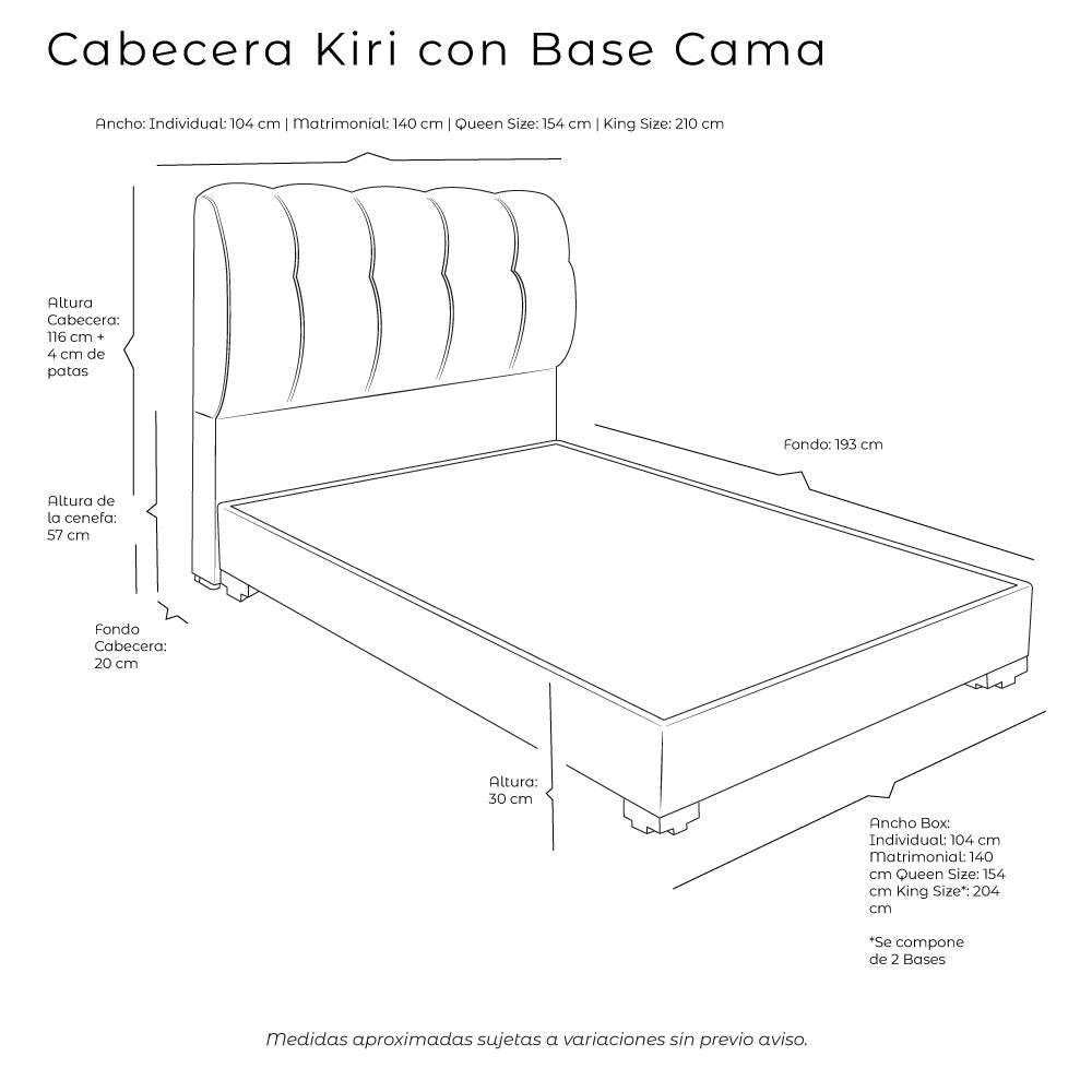 Cabecera Kiri con Base Cama