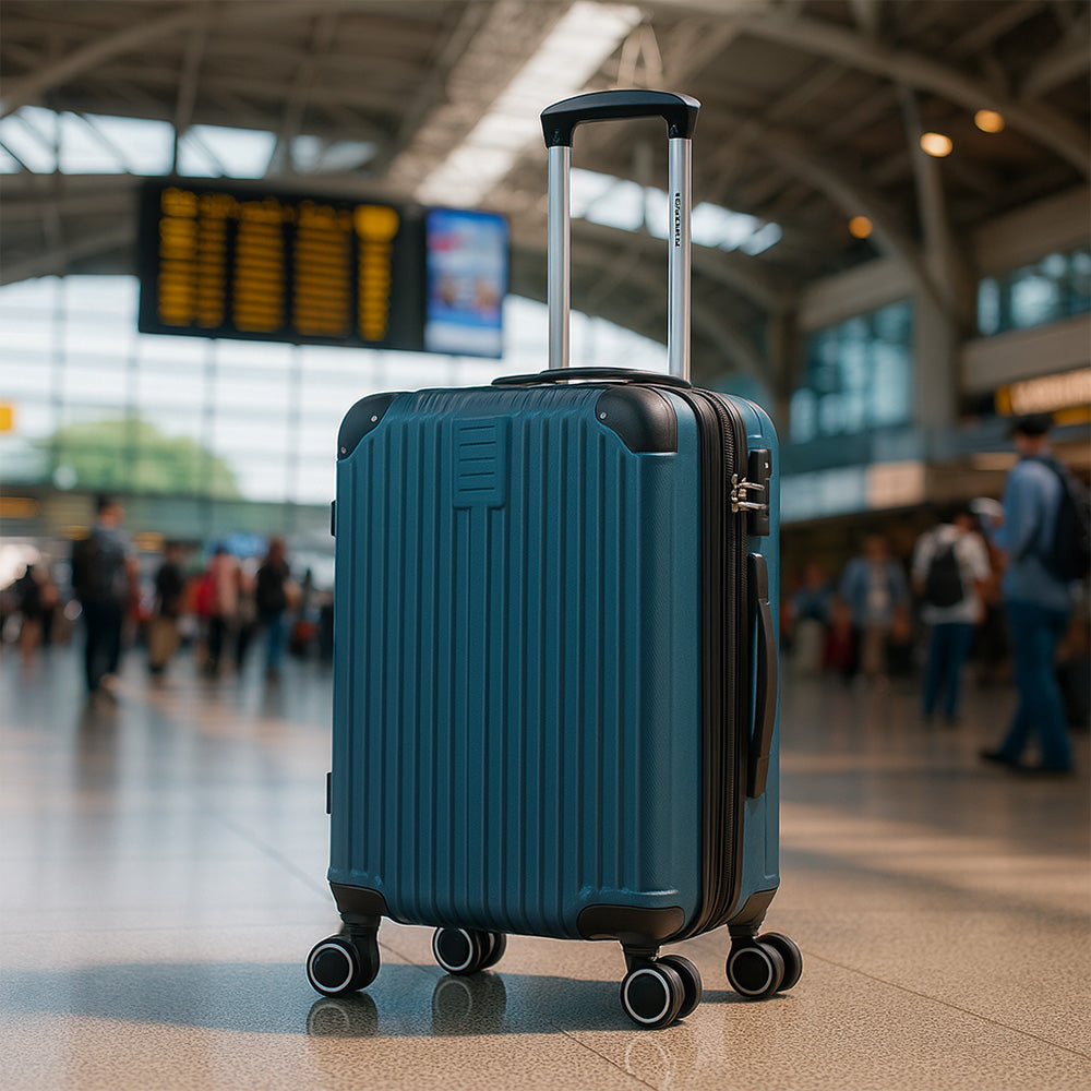 Maleta de Mano Rígida Expandible 10Kg | Con Ruedas 360° – Ideal para Viaje y Cabina