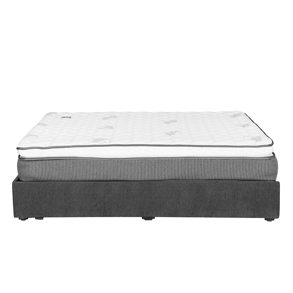 Colchón Spring Air Phantom con Base Cama y Ropa de Cama