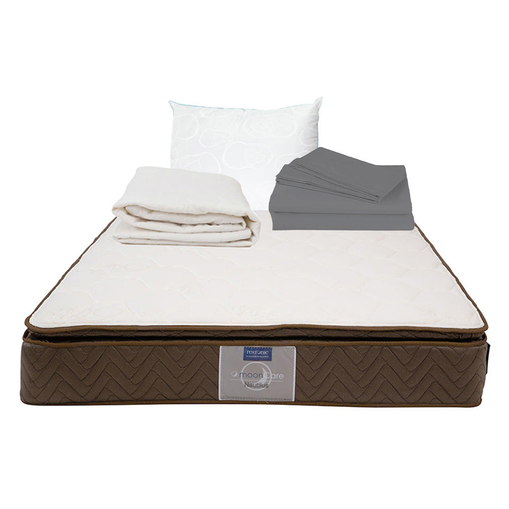 Colchón Restonic Nautilus con Ropa de Cama