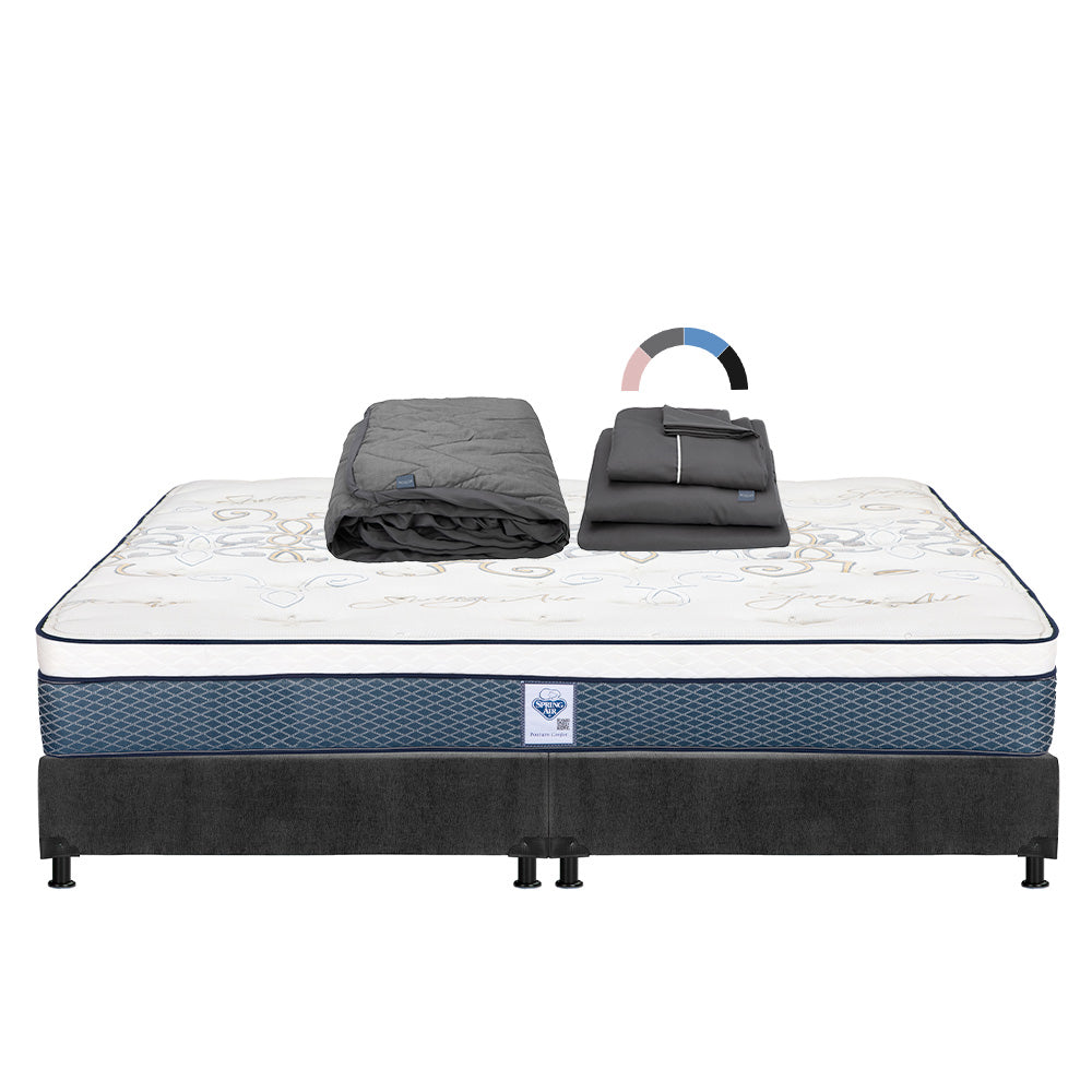 Colchón Spring Air Cantabria con Box con Ropa de Cama