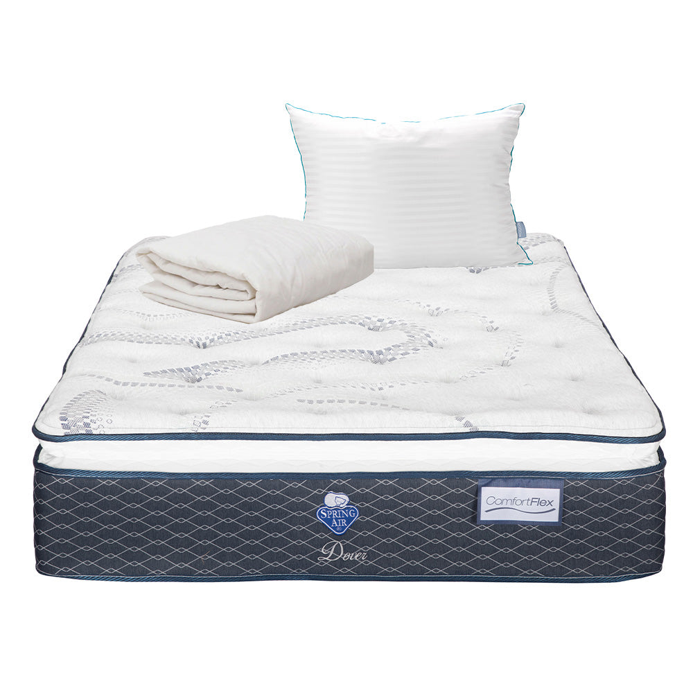 Colchón Spring Air Dover con Ropa de Cama