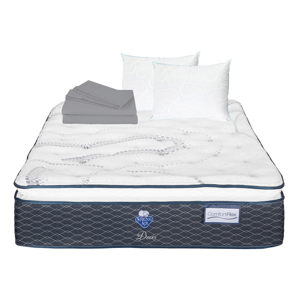 Colchón Spring Air Dover con Ropa de Cama
