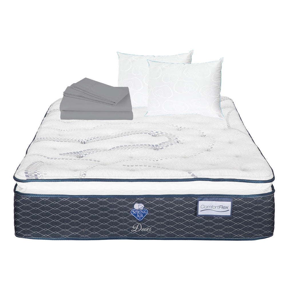 Colchón Spring Air Dover con Ropa de Cama