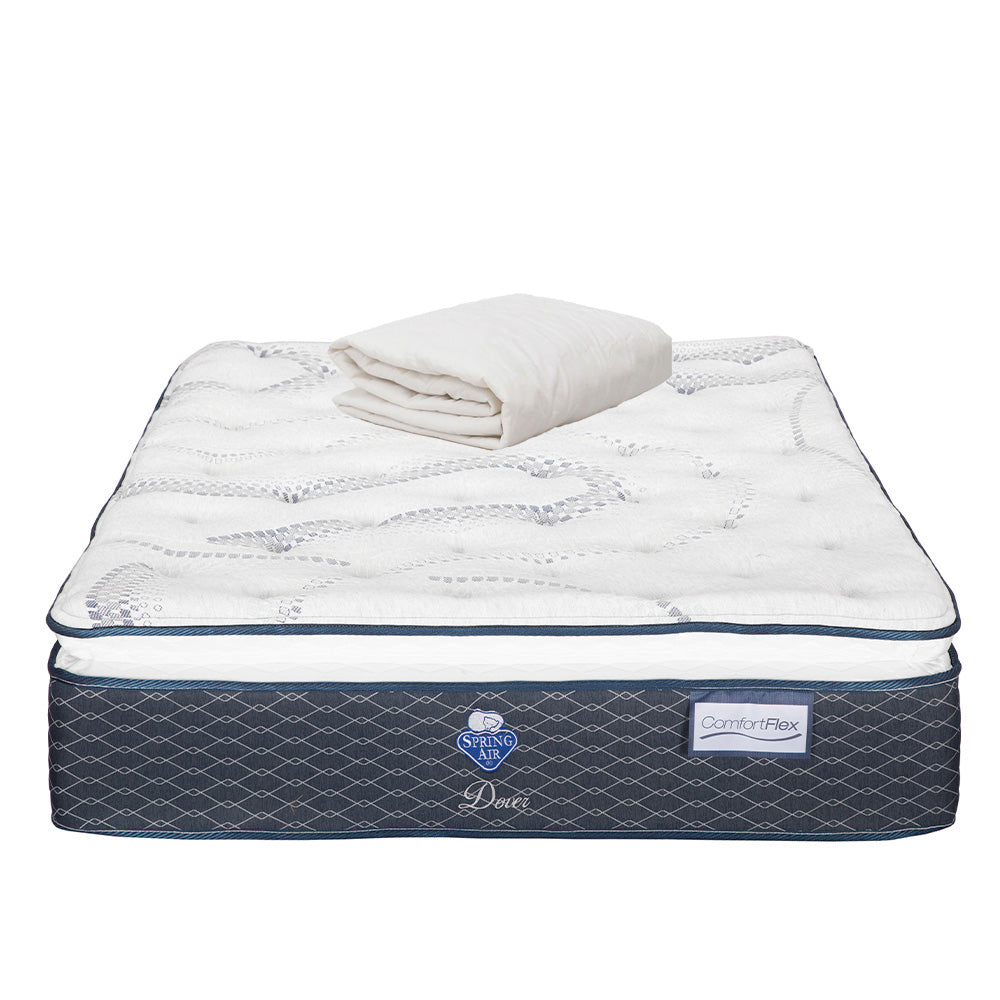 Colchón Spring Air Dover con Ropa de Cama