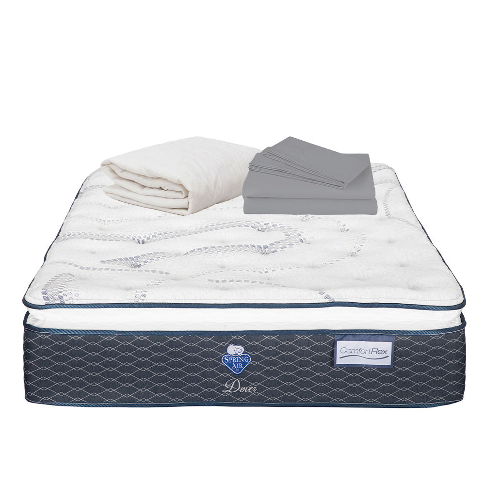 Colchón Spring Air Dover con Ropa de Cama