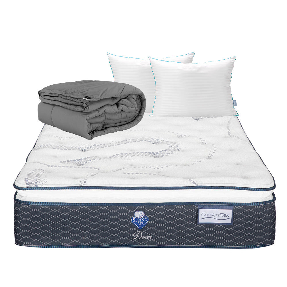 Colchón Spring Air Dover con Ropa de Cama