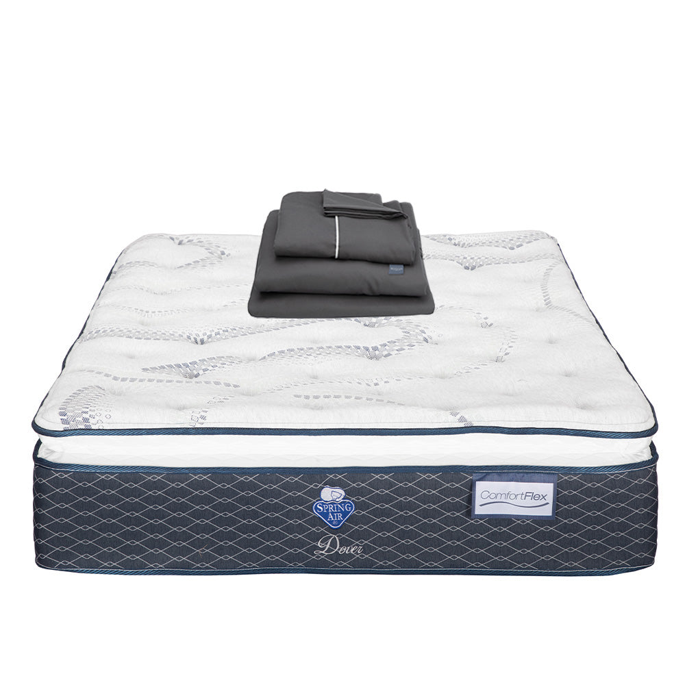 Colchón Spring Air Dover con Ropa de Cama
