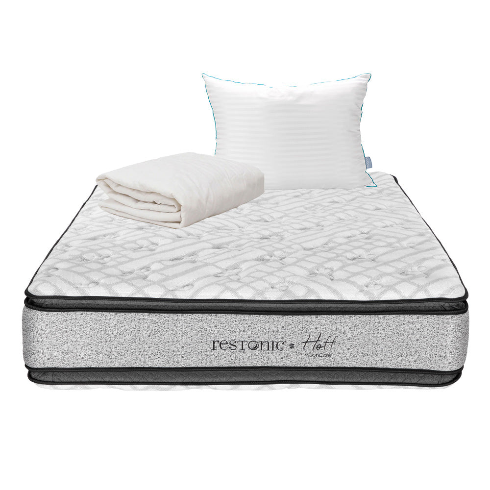 Colchón Restonic Hoff con Ropa de Cama