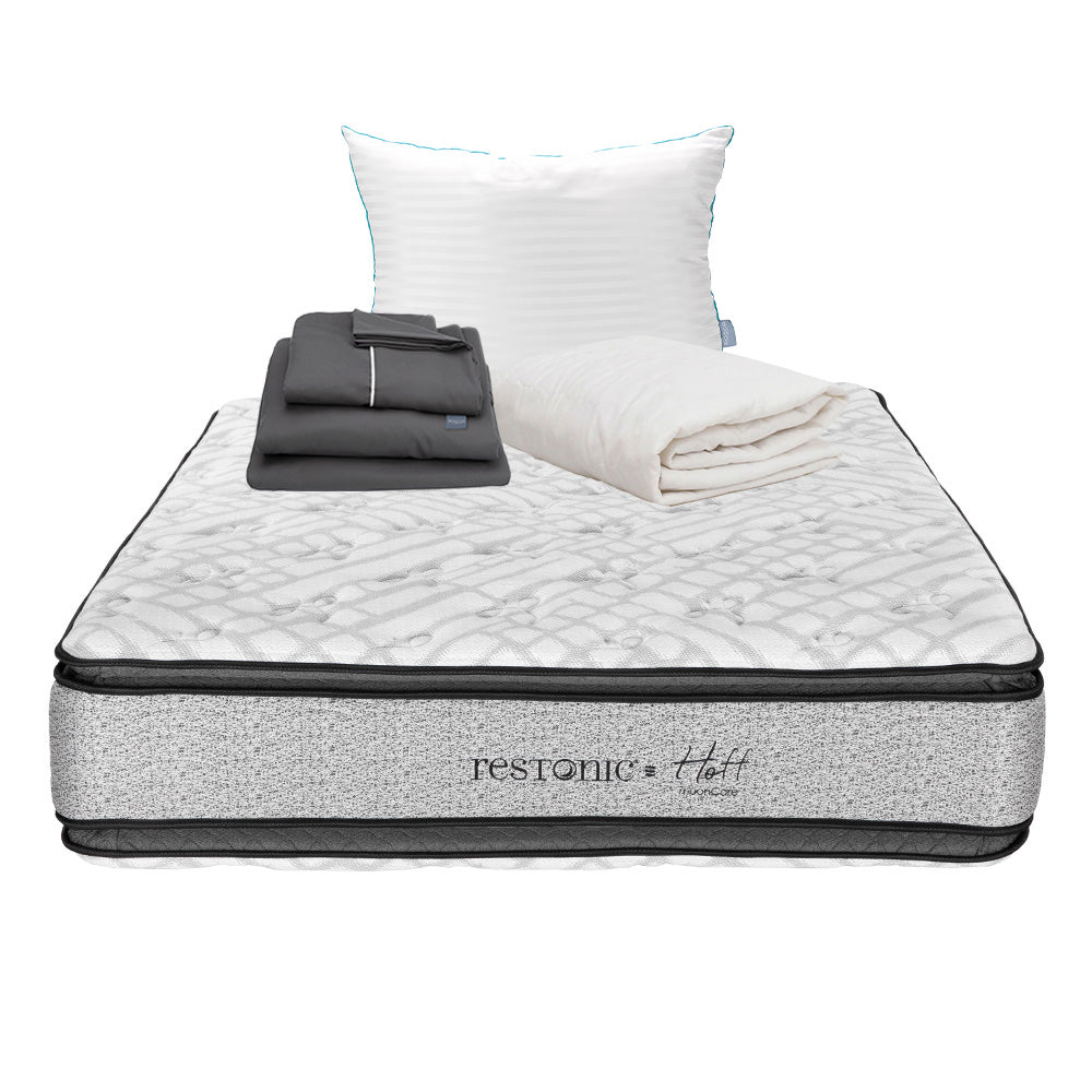 Colchón Restonic Hoff con Ropa de Cama