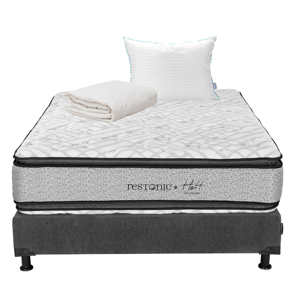 Colchón Restonic Hoff con Box con Ropa de Cama