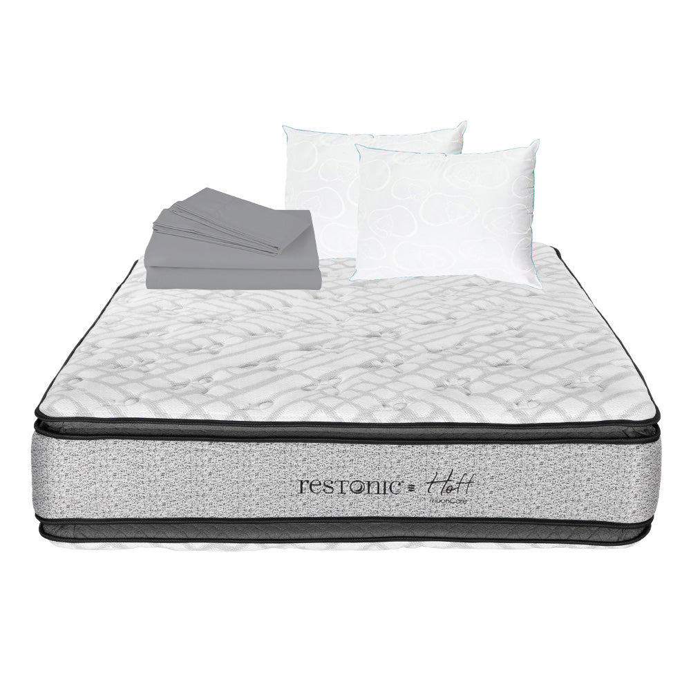 Colchón Restonic Hoff con Ropa de Cama