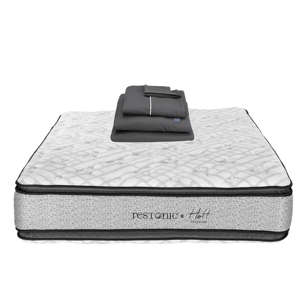 Colchón Restonic Hoff con Ropa de Cama