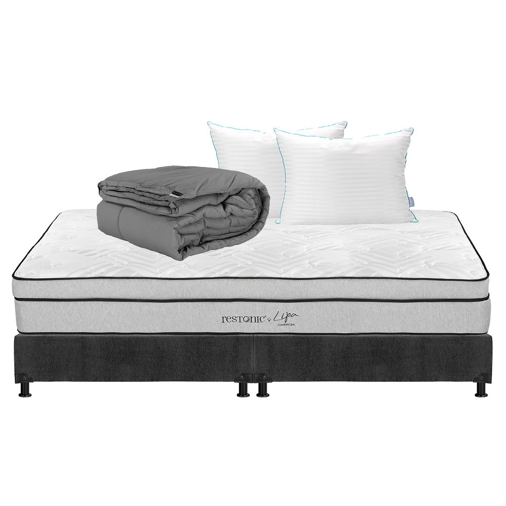 Colchón Restonic Lipa con Box con Ropa de Cama