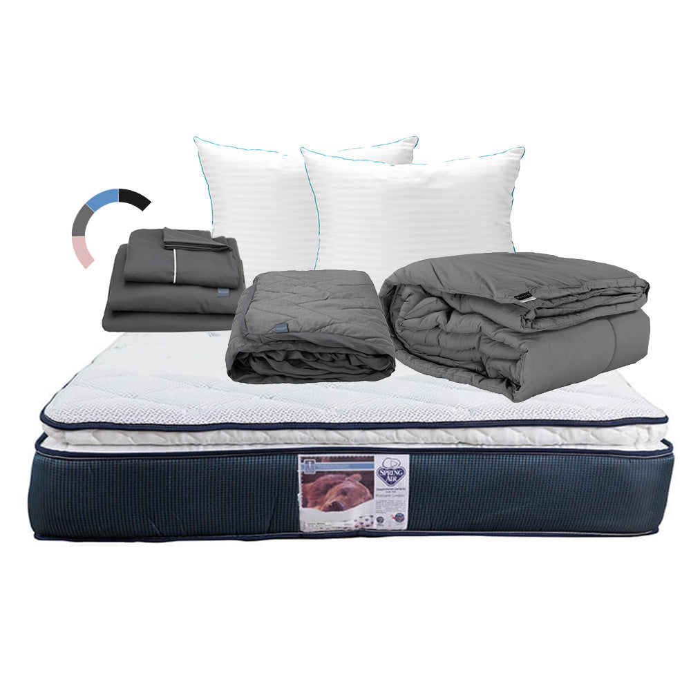 Colchón Spring Air Monaco con Ropa de Cama