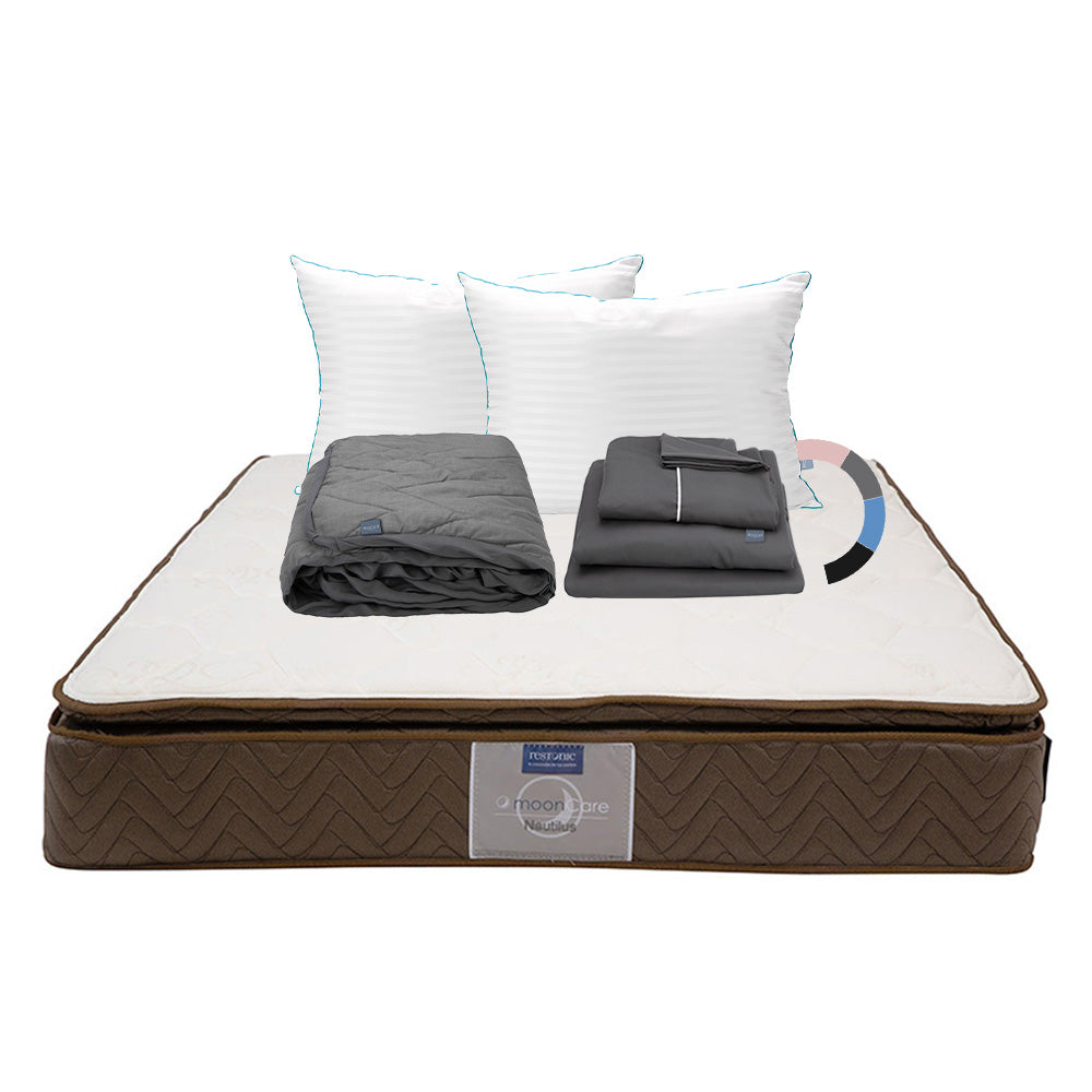 Colchón Restonic Nautilus con Ropa de Cama