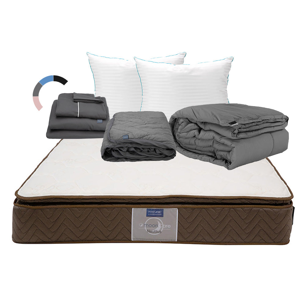 Colchón Restonic Nautilus con Ropa de Cama