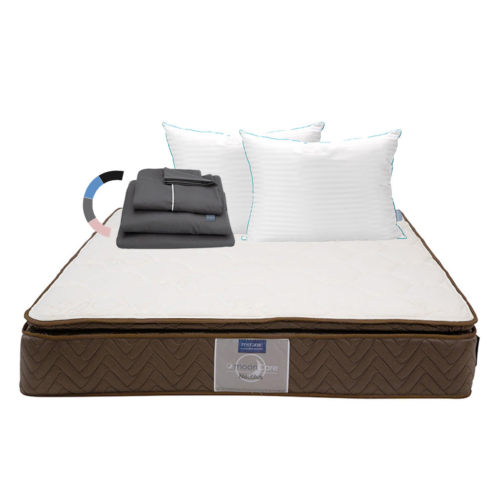 Colchón Restonic Nautilus con Ropa de Cama