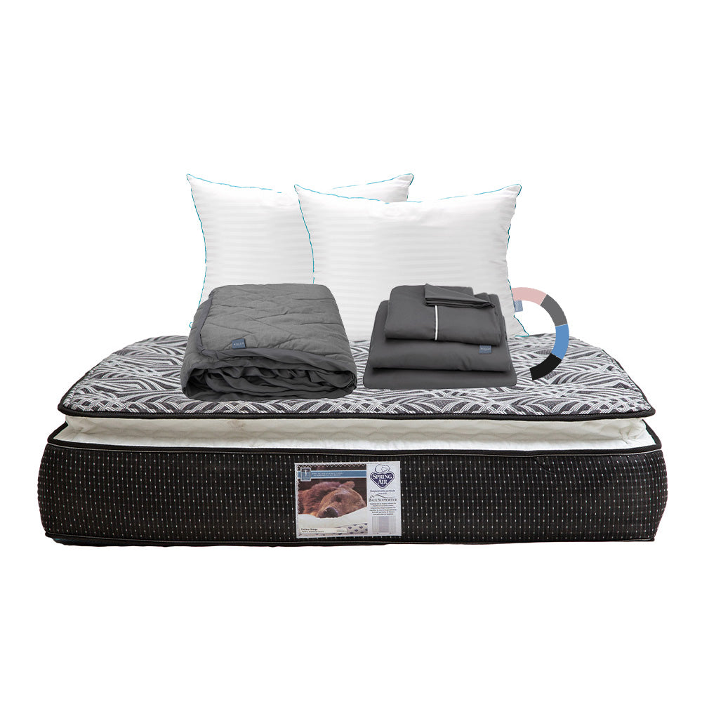Colchón Spring Air Omega con Ropa de Cama