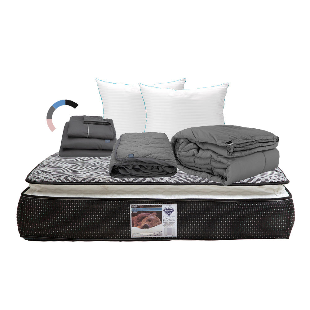 Colchón Spring Air Omega con Ropa de Cama