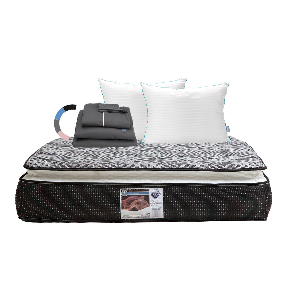 Colchón Spring Air Omega con Ropa de Cama