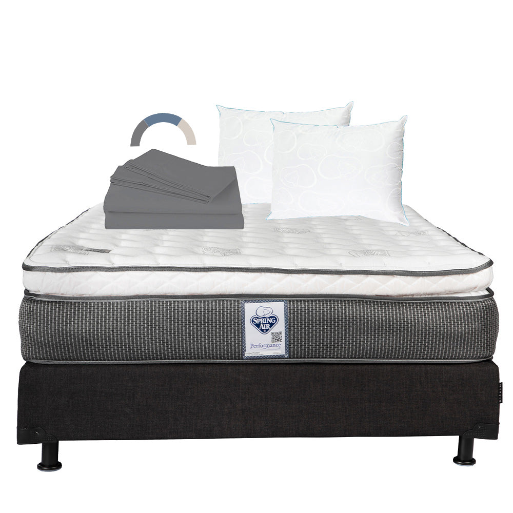 Colchón Spring Air Phantom con Box con Ropa de Cama