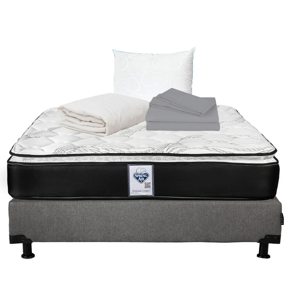 Colchón Spring Air Premier con Box con Ropa de Cama