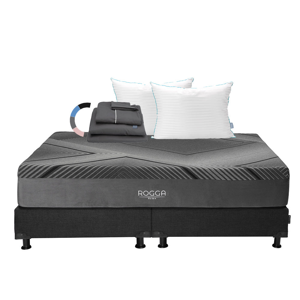 Colchón Rogga con Box con Ropa de Cama