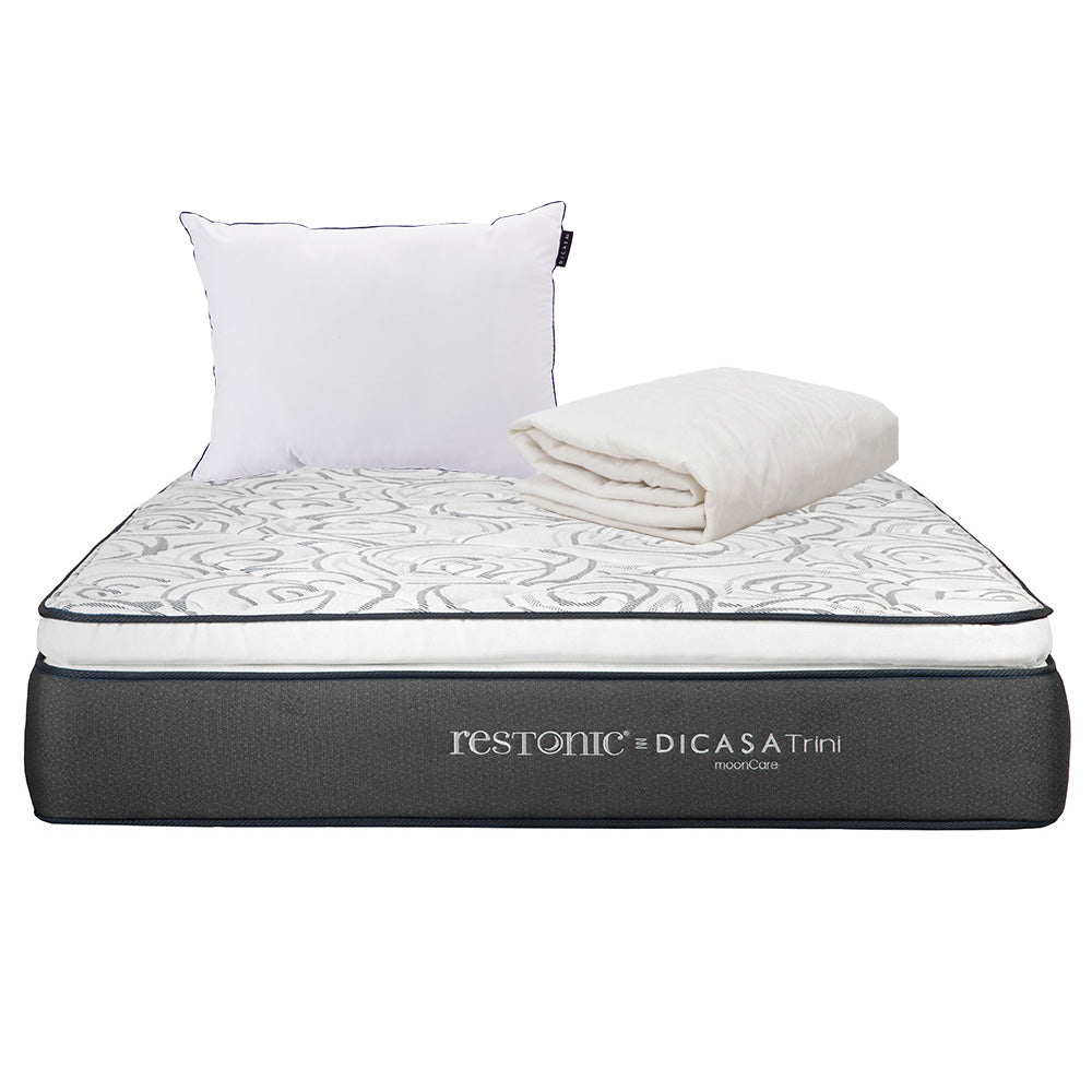 Colchón Restonic Trini con Ropa de Cama